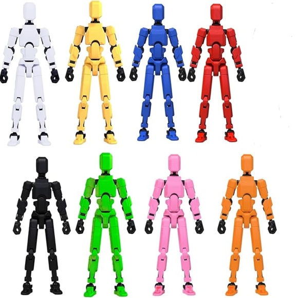 Dummy 13, Action Figure Articulated Toy Robot, 3D Printed Jointed Movable - Picture 4 of 8